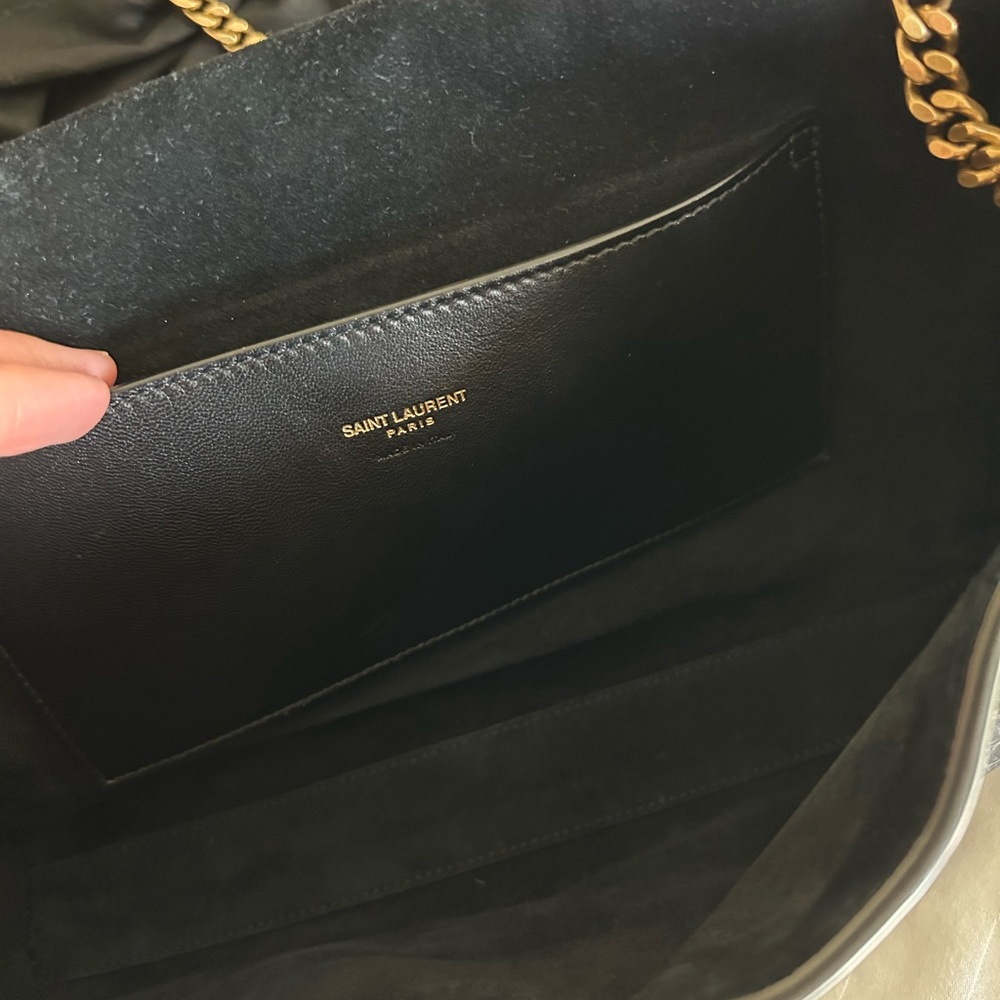 YSL suede Kate reversible crossbody bag with python print inside - Picture 6 of 16